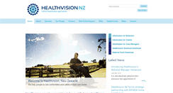 Desktop Screenshot of healthvision.co.nz